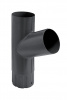 Тройник трубы 125/90 Rooftop dRain Ral 7024 Grand Line